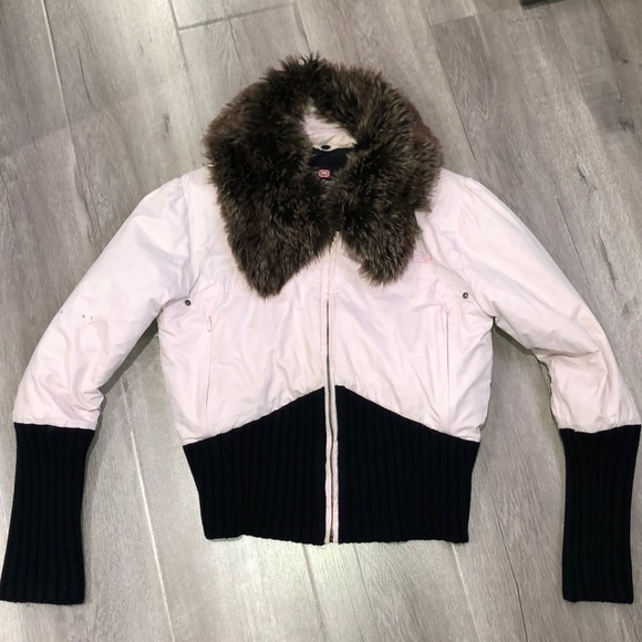 Ecko Unlimited Jackets & Blazers - Pink Warm Coat fur Jacket